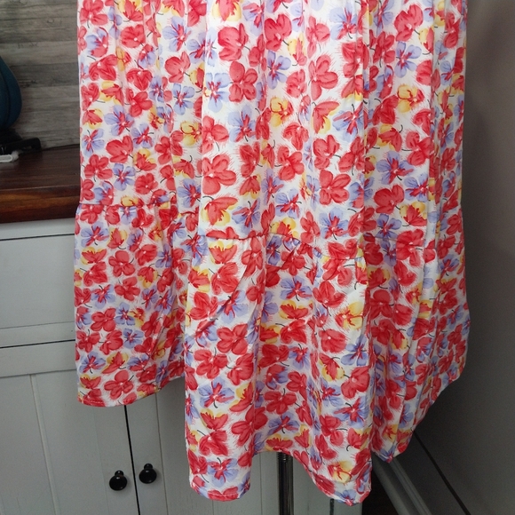 Kirundo Spring Dress Size Large Floral Colorful - Picture 5 of 15